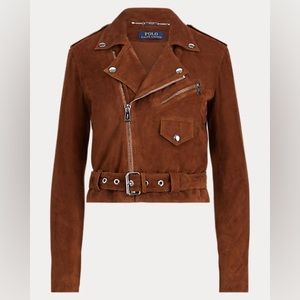 Polo RL Suede Moto Jacket size 8